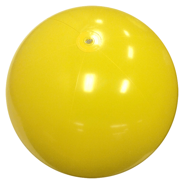 36-Inch Solid Yellow Beach Balls | Solid Beach Balls 