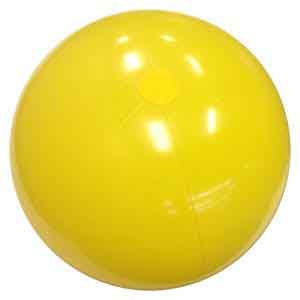 36'' Solid Yellow Beach Ball