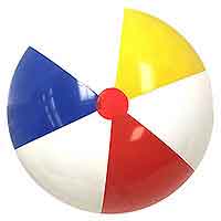 36'' Traditional Red Dot Beach Balls