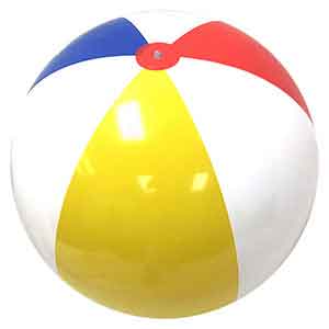 36'' Traditional Red Dot Beach Balls