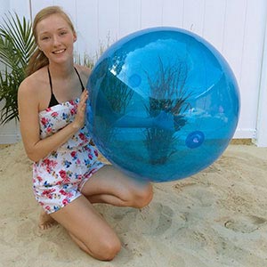 36'' Translucent Blue Beach Balls