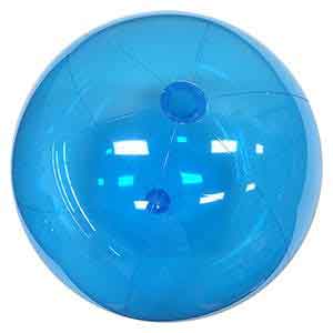 36'' Translucent Blue Beach Balls