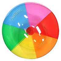 36'' Translucent Rainbow Beach Balls