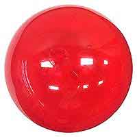 36'' Translucent Red Beach Balls Direct