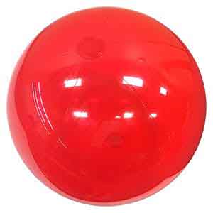 36'' Translucent Red Beach Balls Direct