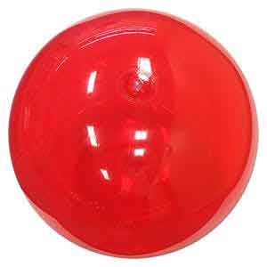 36'' Translucent Red Beach Balls Direct