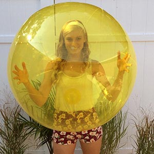 36'' Translucent Yellow Beach Balls