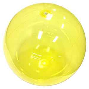 36'' Translucent Yellow Beach Balls