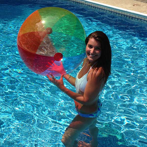 36'' Translucent Rainbow Beach Balls Direct
