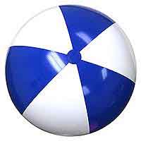 25 / 48'' Blue & White Beach Balls