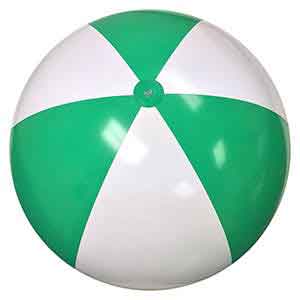 25 / 48'' Green & White Beach Balls