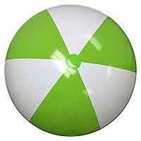 25 / 48'' Lime Green & White Beach Balls