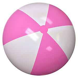 25 / 48'' Pink & White Beach Balls