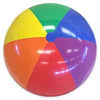 25 / 48'' Rainbow Bright Beach Balls