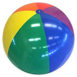 25 / 48'' Rainbow Bright Beach Balls