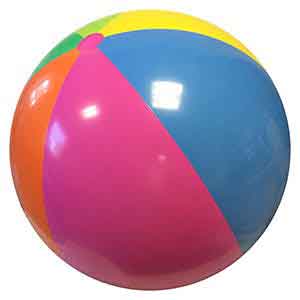 48'' Rainbow Beach Balls