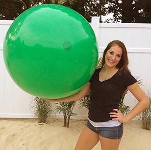 25 / 48'' Solid Green Beach Balls
