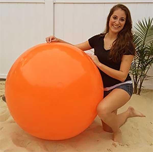 48'' Solid Orange Beach Balls