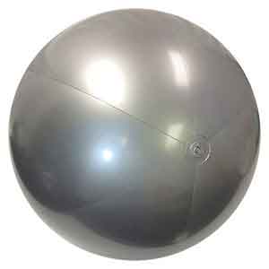 25 / 48'' Solid Silver Beach Balls