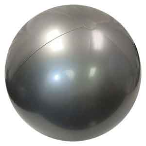 25 / 48'' Solid Silver Beach Balls