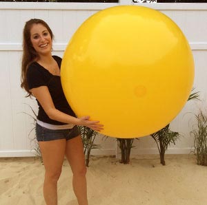 48'' Solid Yellow Beach Balls