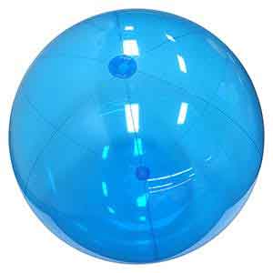 25 / 48'' Translucent Blue Beach Balls