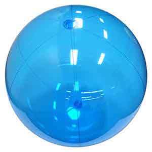 25 / 48'' Translucent Blue Beach Balls