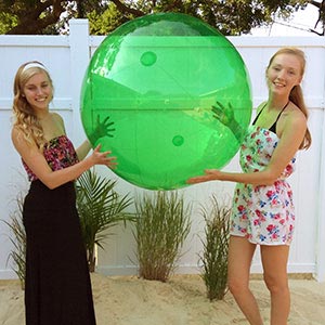 25 / 48'' Translucent Green Beach Balls