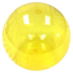 25 / 48'' Translucent Yellow Beach Balls