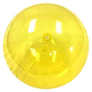 25 / 48'' Translucent Yellow Beach Balls