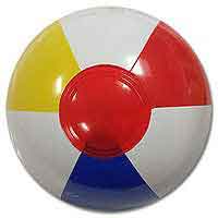 4'' Traditional Red Dot Beach Balls