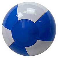 6'' Light Blue & White Beach Balls