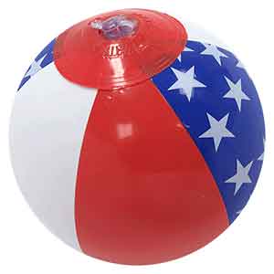 6'' Patriotic Stars Beach Balls