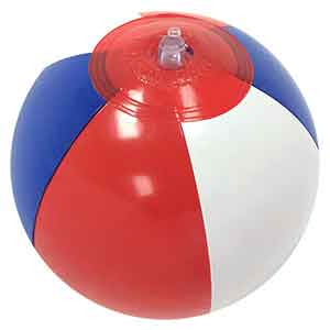 6'' Red White & Blue Beach Balls