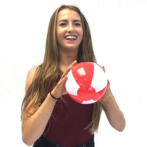 6'' Red & White Beach Balls