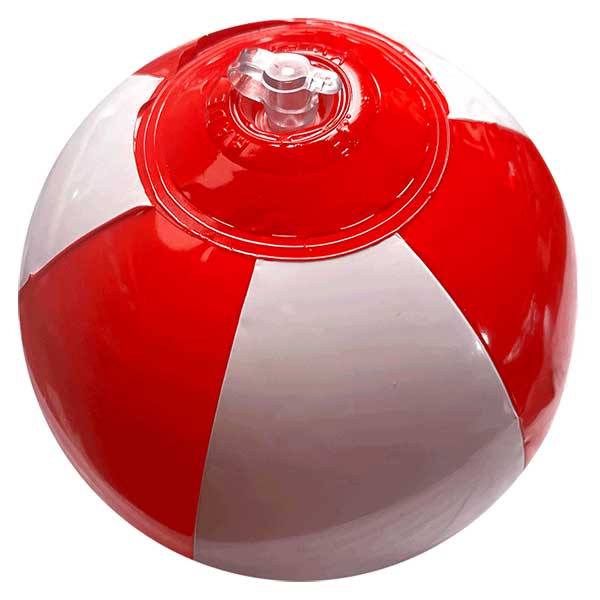 6'' Red & White Beach Balls