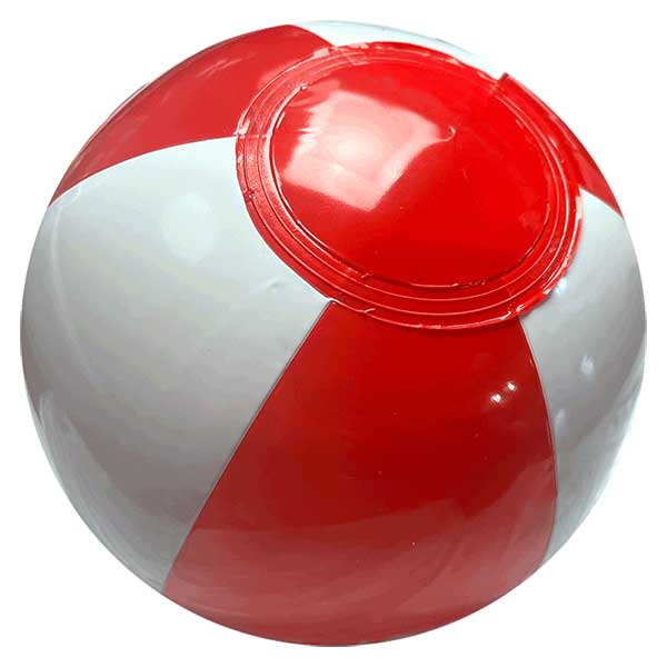 6'' Red & White Beach Balls