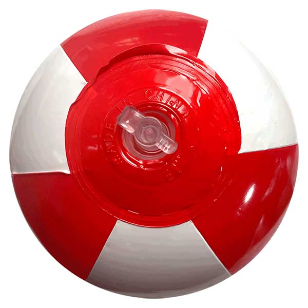 6'' Red & White Beach Balls