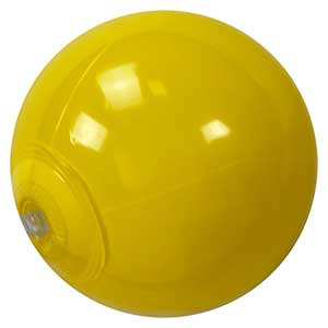 6'' Solid Yellow Beach Balls