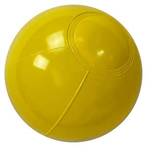 6'' Solid Yellow Beach Balls