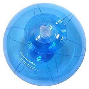 6'' Translucent Blue Beach Ball