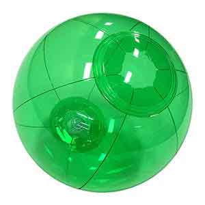 6'' Translucent Green Beach Balls