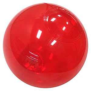 6'' Translucent Red Beach Ball