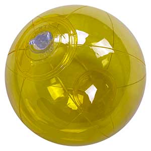 6'' Translucent Yellow Beach Ball