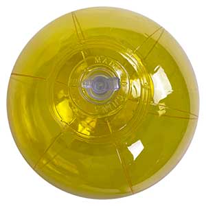 6'' Translucent Yellow Beach Ball