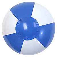 9'' Light Blue & White Beach Balls