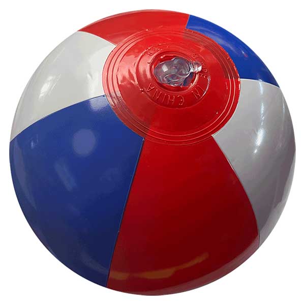 9'' Red White & Blue Beach Balls