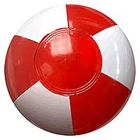 9'' Red & White Beach Balls