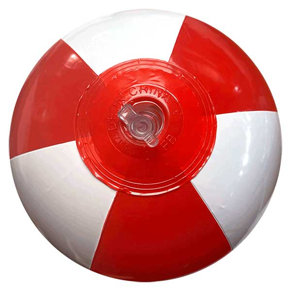 9'' Red & White Beach Balls