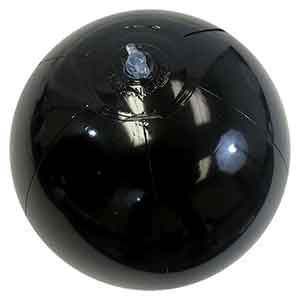 9'' Solid Black Beach Balls